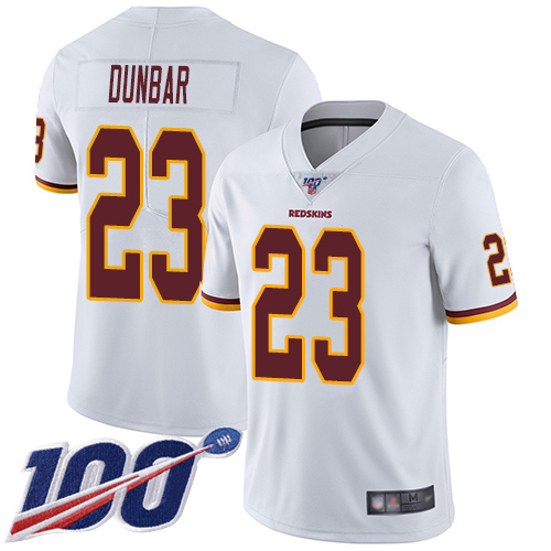 Washington Redskins Limited White Men Quinton Dunbar Road Jersey NFL Football #23 100th Season